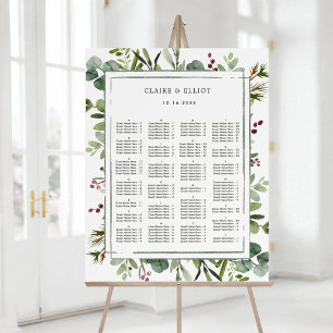 ALPHABETICAL ORDER Botanical Holiday Seating Chart