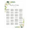 ALPHABETICAL ORDER Floral Wedding Seating Chart