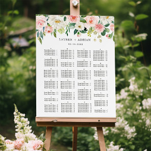 ALPHABETICAL ORDER Wedding Seating Chart Foam Board