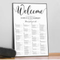 Alphabetical Seating Chart Wedding Table Plan | Zazzle