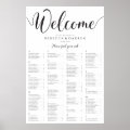 Alphabetical Seating Chart Wedding Table Plan | Zazzle