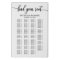 Alphabetical Wedding Seating Chart Elegant