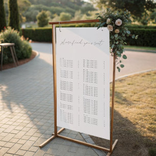 Alphabetical Wedding Seating Charts Find Your Seat