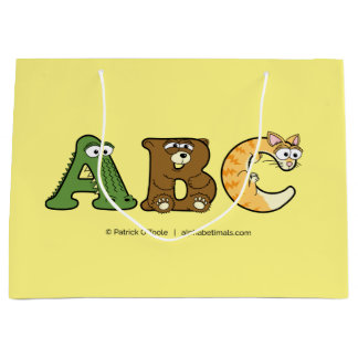 Alphabetimals Personalized Gift Bag
