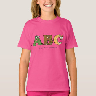 Alphabetimals Personalized Girl's T-Shirt