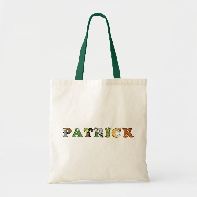 Alphabetimals Personalized Name Bag (Front)