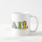 Alphabetimals Personalized Name Mug
