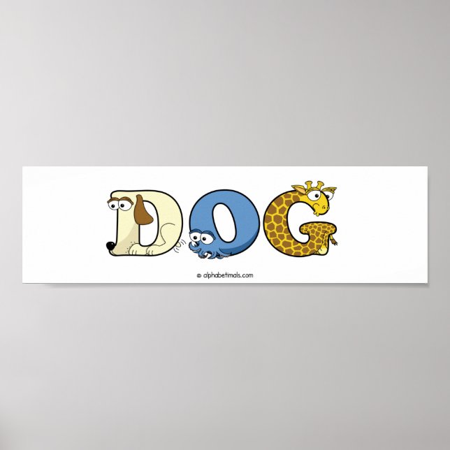 Alphabetimals Personalized Poster (Front)