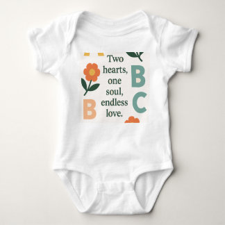 Alphabets AI art Baby Bodysuit
