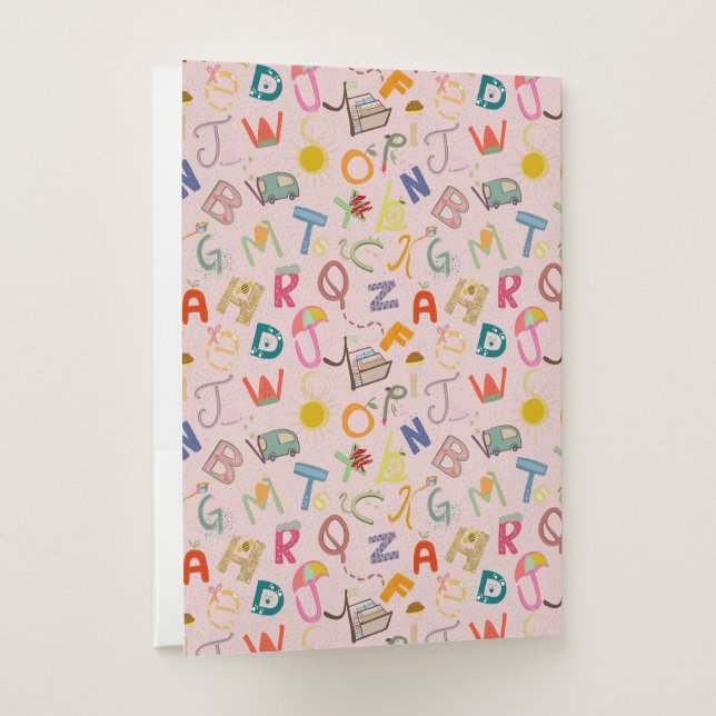Alphabets Pocket Folder (Back)