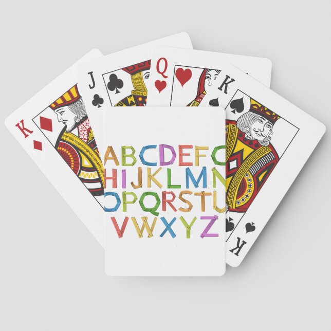 Alphabets Poker Cards (Back)