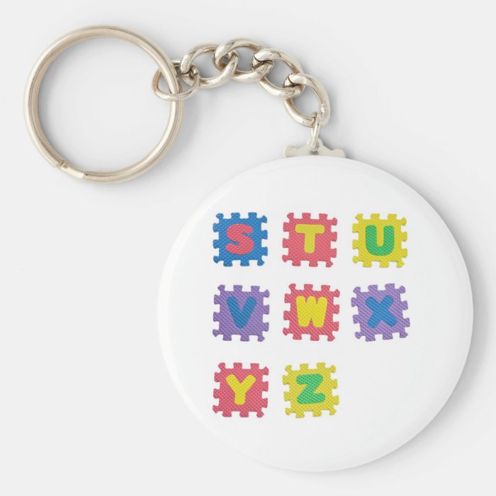 Alphabets S to Z Keychains