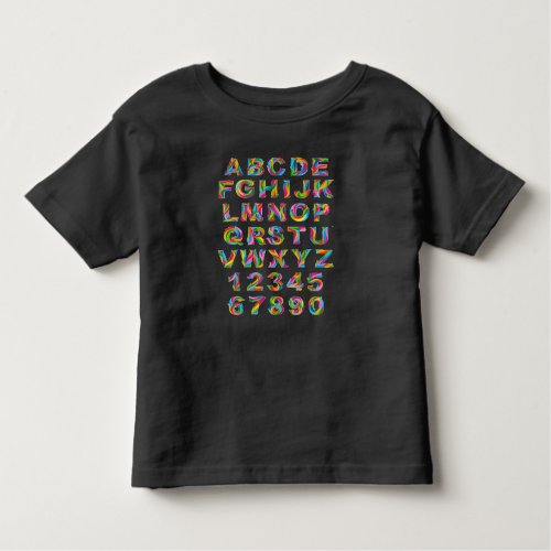 AlphaBlend A Stylish Alphabet_Inspired Toddler T_shirt