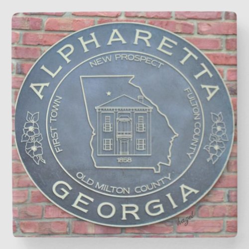 Alpharetta Georgia Marble Coasters