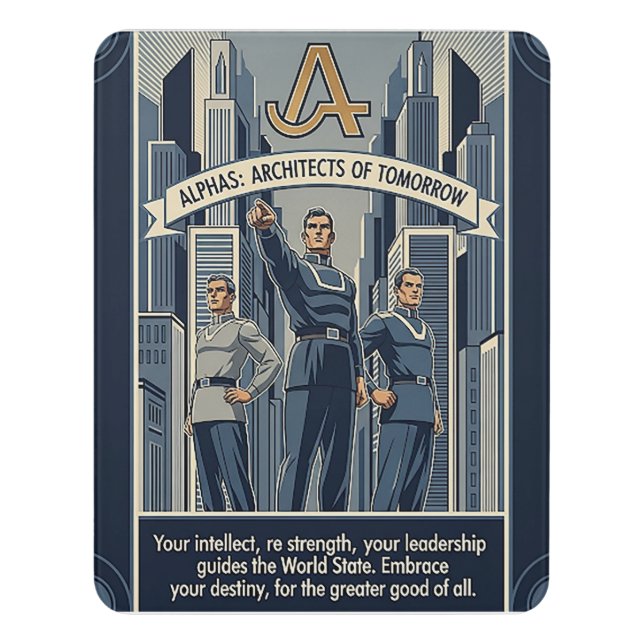 Alphas: Architects of Tomorrow -  Door Sign (Contemporary Vert)