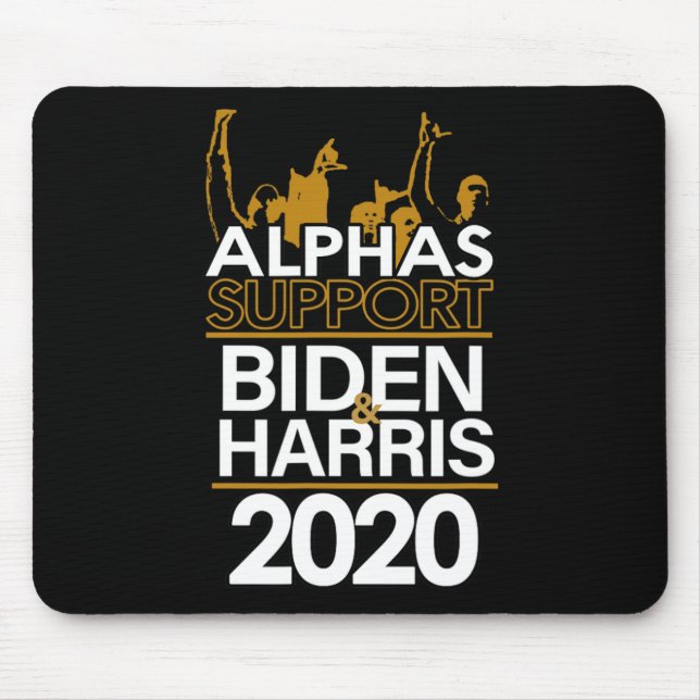 Alphas Support Biden And Harris 2020 Presidential  Mouse Pad (Front)