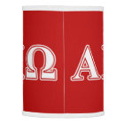 Alphi Chi Omega White and Red Letters