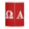 Alphi Chi Omega White and Red Letters