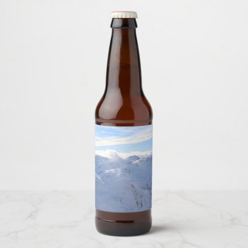 Alphine Mountain Beer Bottle Label