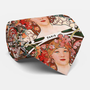 Alphons Mucha ,"Reverie" Neck Tie