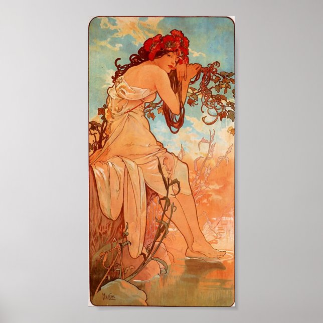 Alphons Mucha Summer Poster (Front)