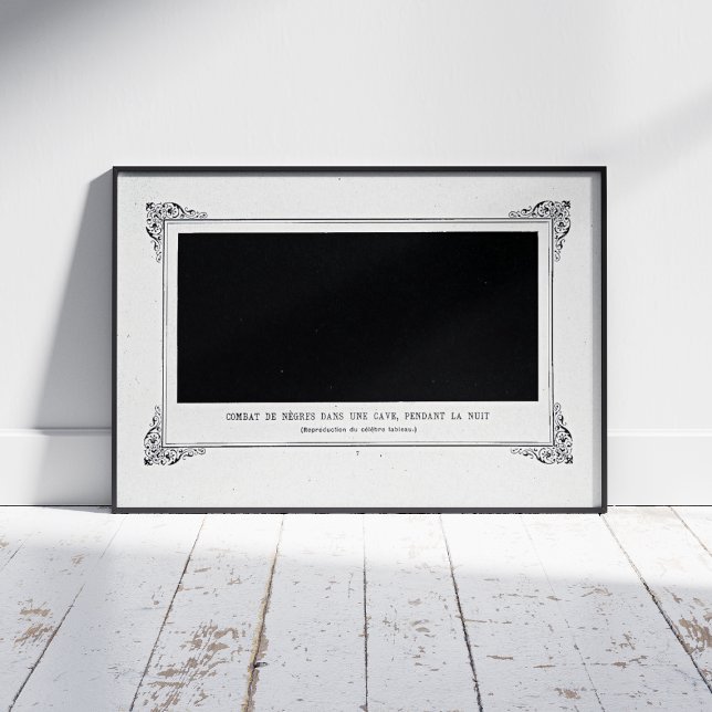 Alphonse Allais, April Fools, Black, Abstract Art Photo Print (Creator Uploaded)