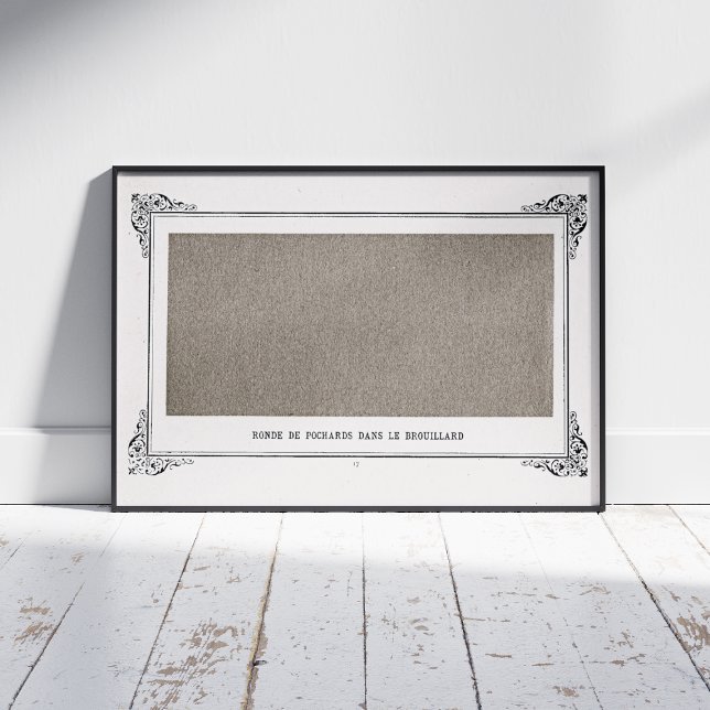 Alphonse Allais, April Fools, Gray, Abstract Art Poster (Creator Uploaded)