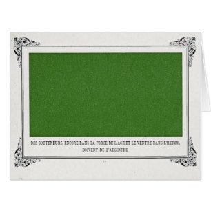 Alphonse Allais, April Fools, Green, Abstract Art Cards