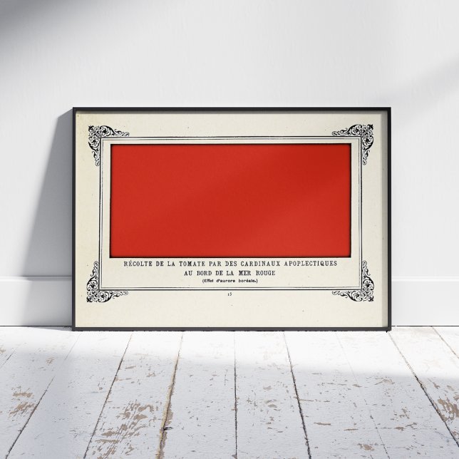 Alphonse Allais, April Fools, Red, Abstract Art (Creator Uploaded)