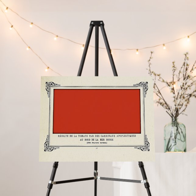 Alphonse Allais, April Fools, Red, Abstract Art Foam Board (In Situ (Stand))