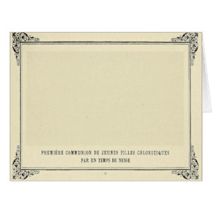Alphonse Allais, April Fools, White, Abstract Art Cards