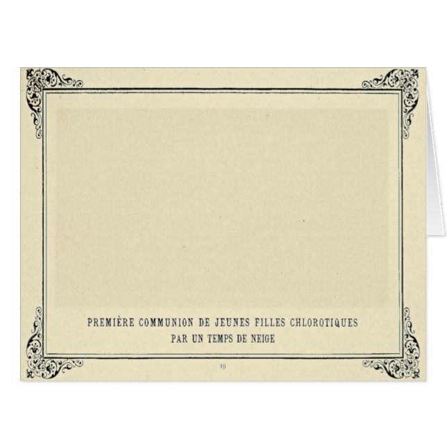 Alphonse Allais, April Fools, White, Abstract Art Cards (Front Horizontal)