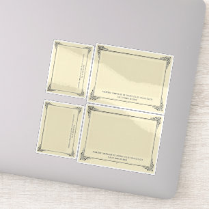 Alphonse Allais, April Fools, White, Abstract Art Sticker