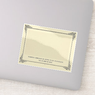 Alphonse Allais, April Fools, White, Abstract Art Sticker