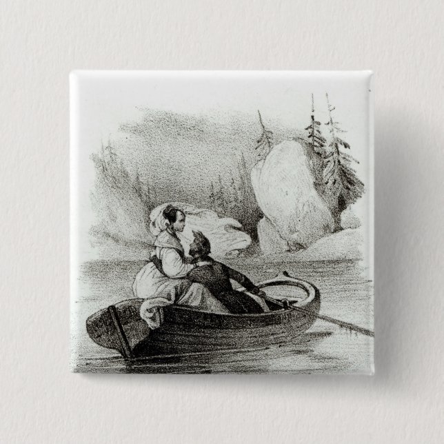 Alphonse de Lamartine  and Elvire Button (Front)