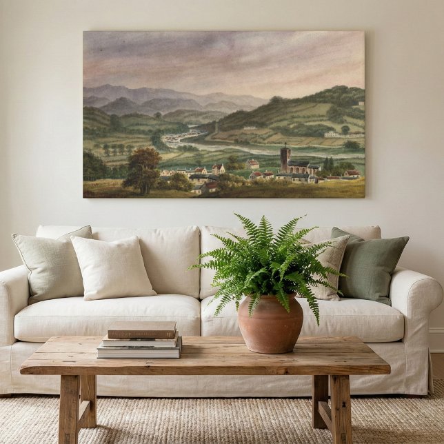 Alphonse Dousseau's Builth - Large Welsh Landscape Canvas Print (Creator Uploaded)