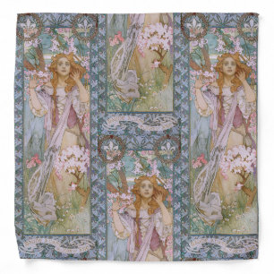 Alphonse Maria Mucha Art Nouveau Art nouveau antiq Bandana