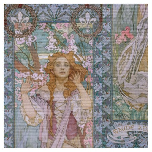 Alphonse Maria Mucha - Art Nouveau DIY Fabric