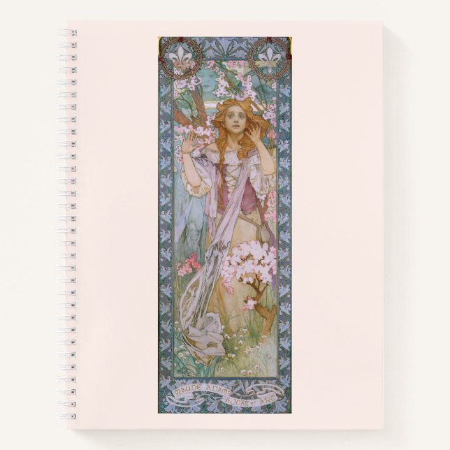Alphonse Maria Mucha - Jeanne d'Arc Art Notebook (Front)