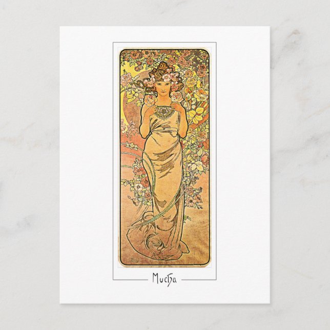 Alphonse Mucha #160 - Fine Art Postcard (Front)