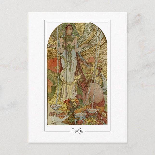 Alphonse Mucha #169 - Fine Art Postcard (Front)