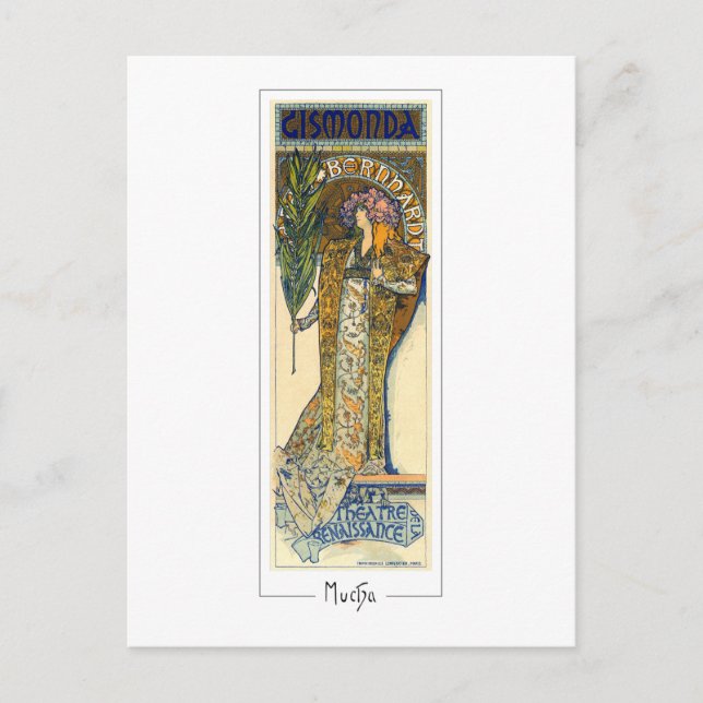 Alphonse Mucha #198 - Fine Art Postcard (Front)