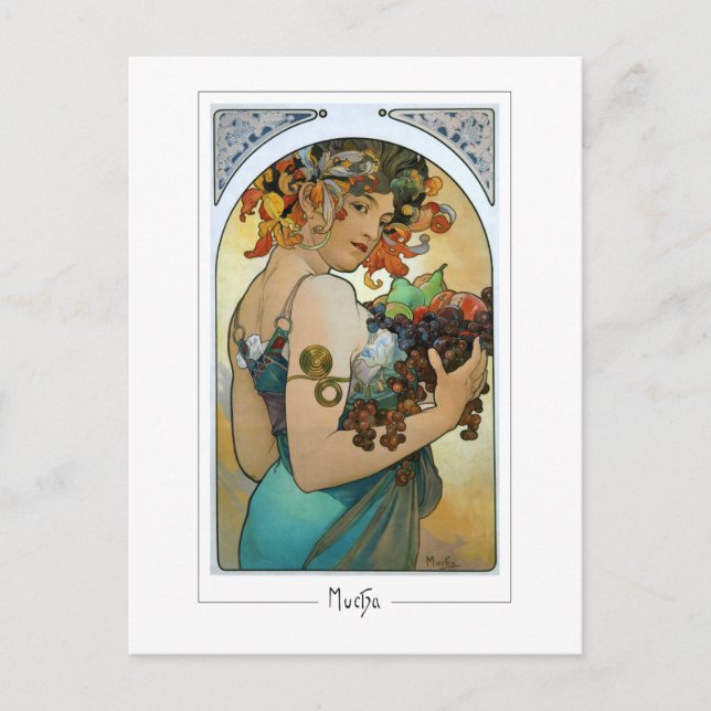 Alphonse Mucha #220 - Fine Art Postcard (Front)