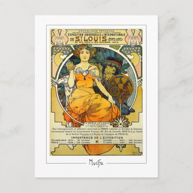 Alphonse Mucha #248 - Fine Art Postcard (Front)