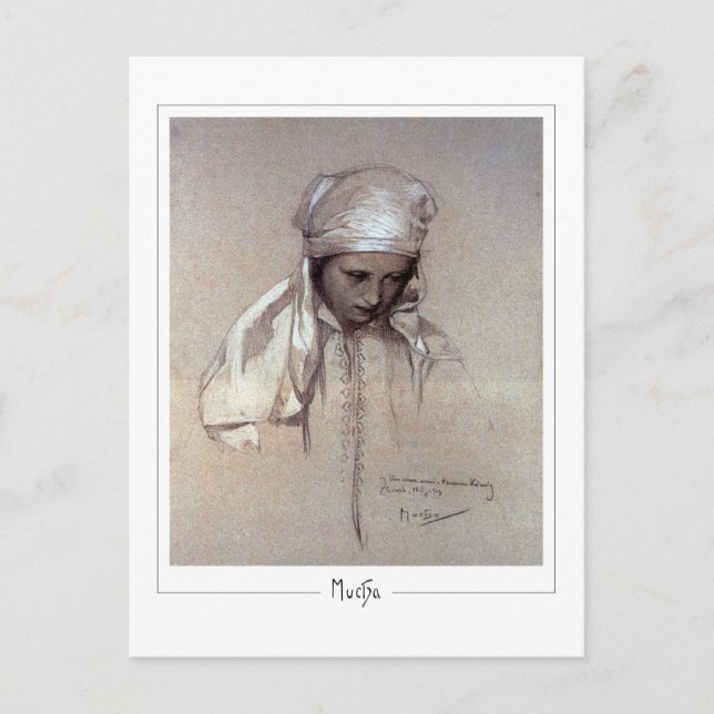 Alphonse Mucha #261 - Fine Art Postcard (Front)