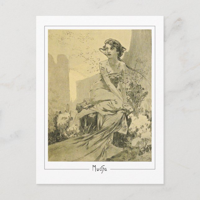 Alphonse Mucha #290 - Fine Art Postcard (Front)