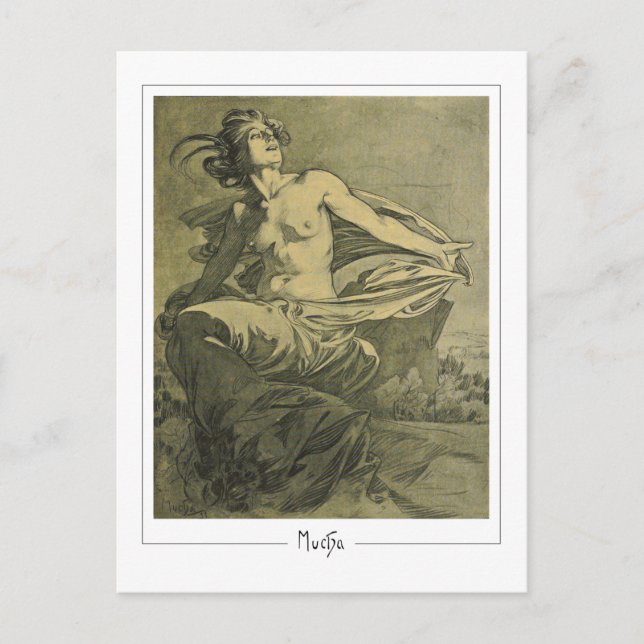 Alphonse Mucha #409 - Fine Art Postcard (Front)