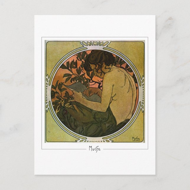 Alphonse Mucha #41 - Fine Art Postcard (Front)