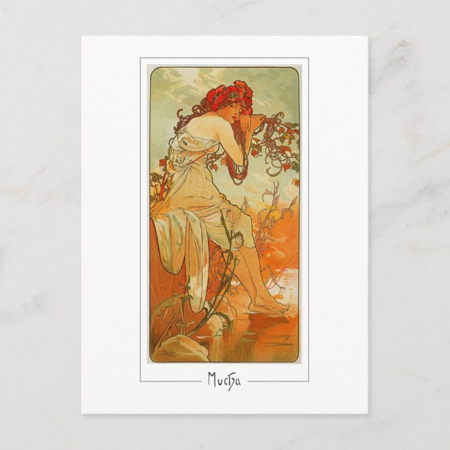 Alphonse Mucha #66 - Fine Art Postcard (Front)