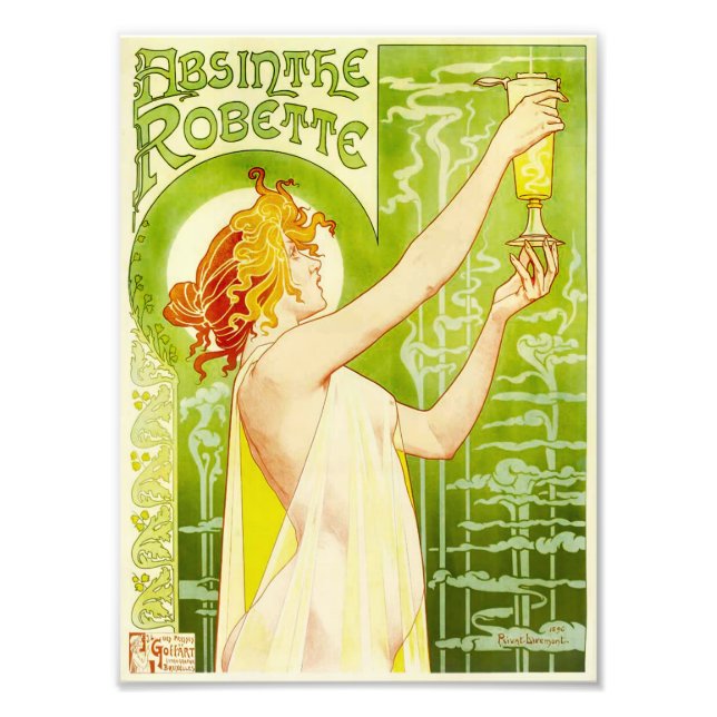 Alphonse Mucha Absinthe Robette Print (Front)